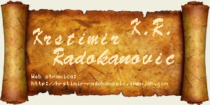 Krstimir Radokanović vizit kartica